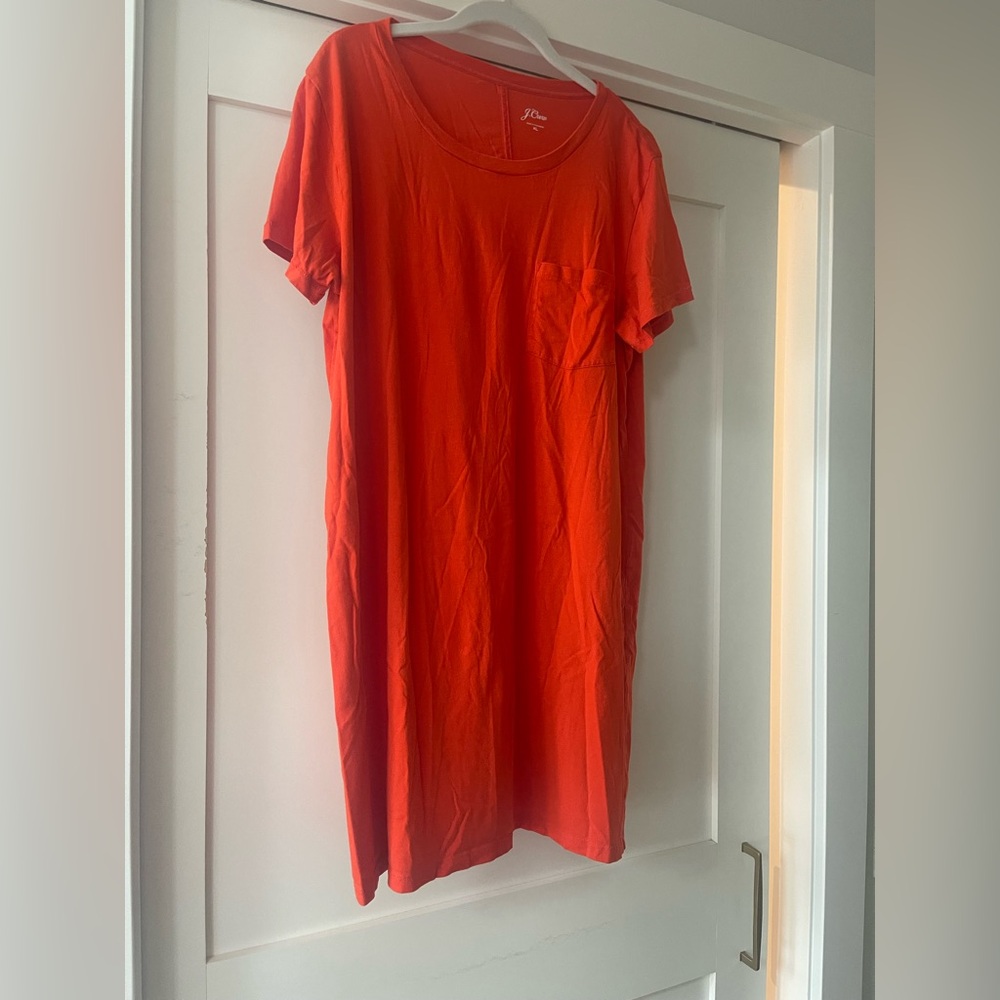 Jcrew Orange T-Shirt Dress size xl